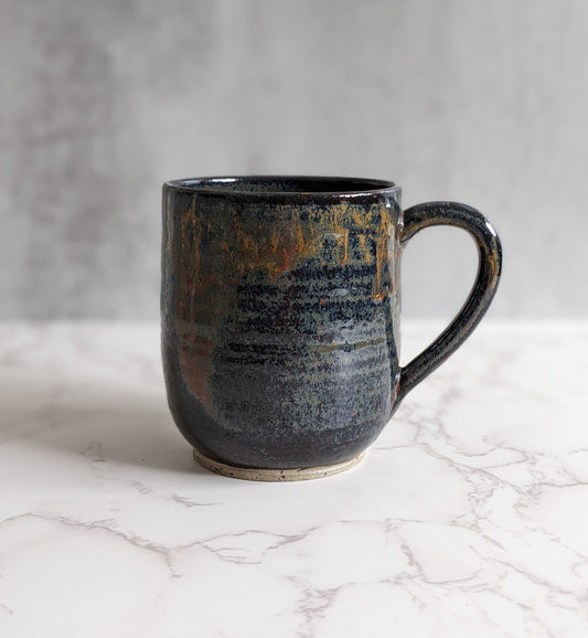 Black Drippy Mug