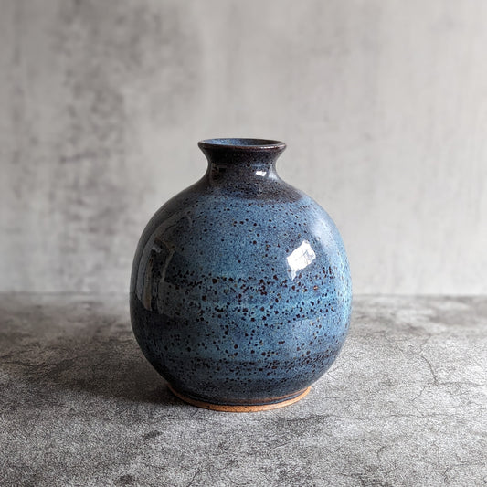 Blue Rounded Vase